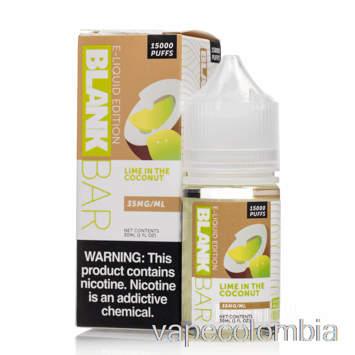 Vape Recargable Lima En El Coco - Barra En Blanco Sales - 30ml 35mg